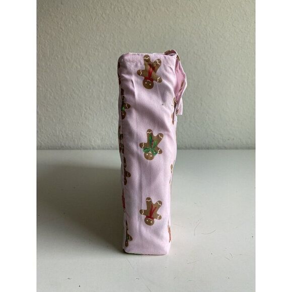 Cupcakes & Cashmere QUEEN SIZE Pink Gingerbread Cookie Christmas Sheet Set NEW - Picture 6 of 12